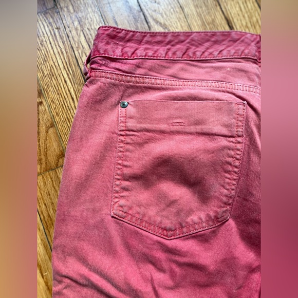 Red stone washed Eddie Bauer Bermuda shorts - Picture 3 of 4